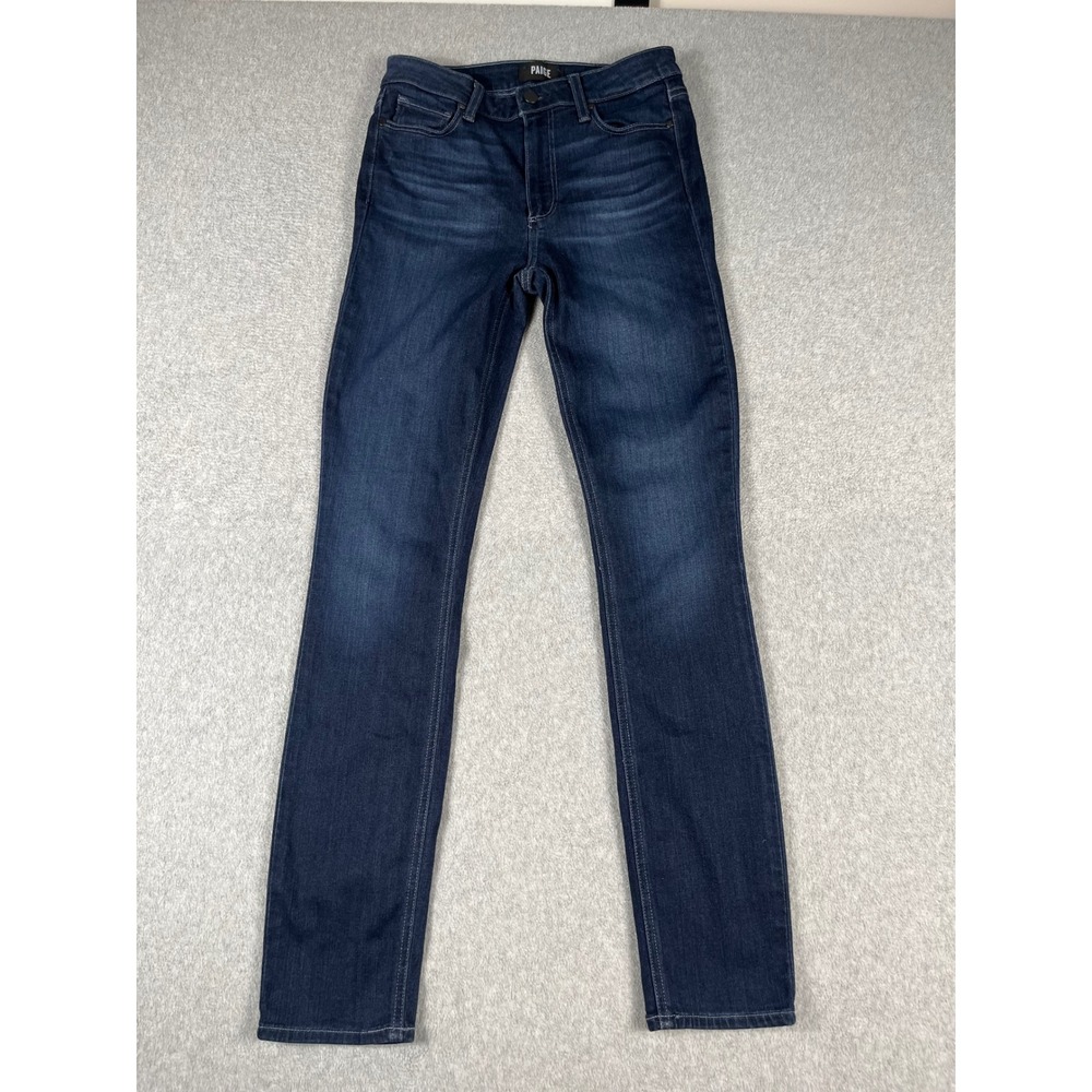 Paige Hoxton Skinny Jeans Womens 27 Dark Wash High Rise Stretch Transcend Denim